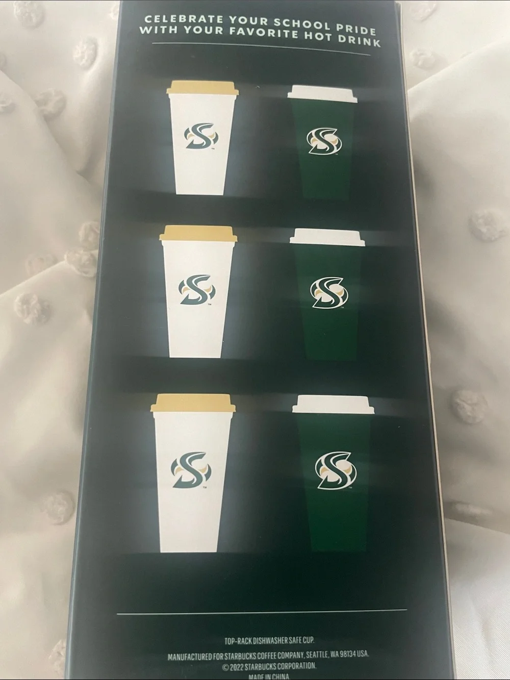 Sacramento State Starbucks  Reusable Hot Cups - Campus Collection (6-Pack)